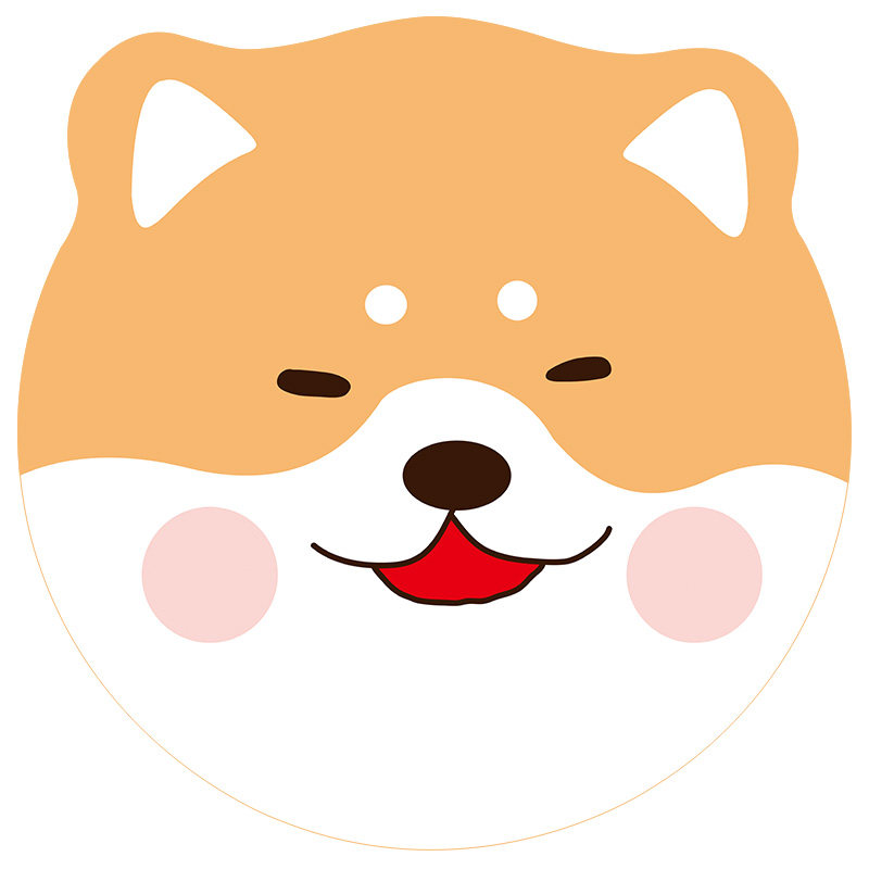 卡通柴柴犬型卫生间淋浴脚垫
