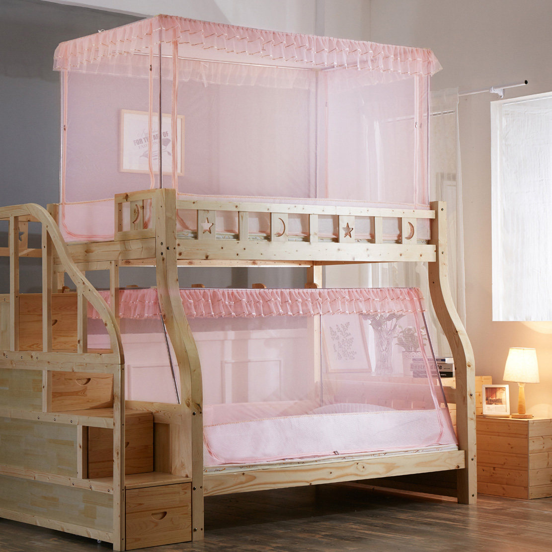 热销上下床蚊帐 1_子母床蚊帐双层床拉链上铺1,2单人帐子高低床上下床