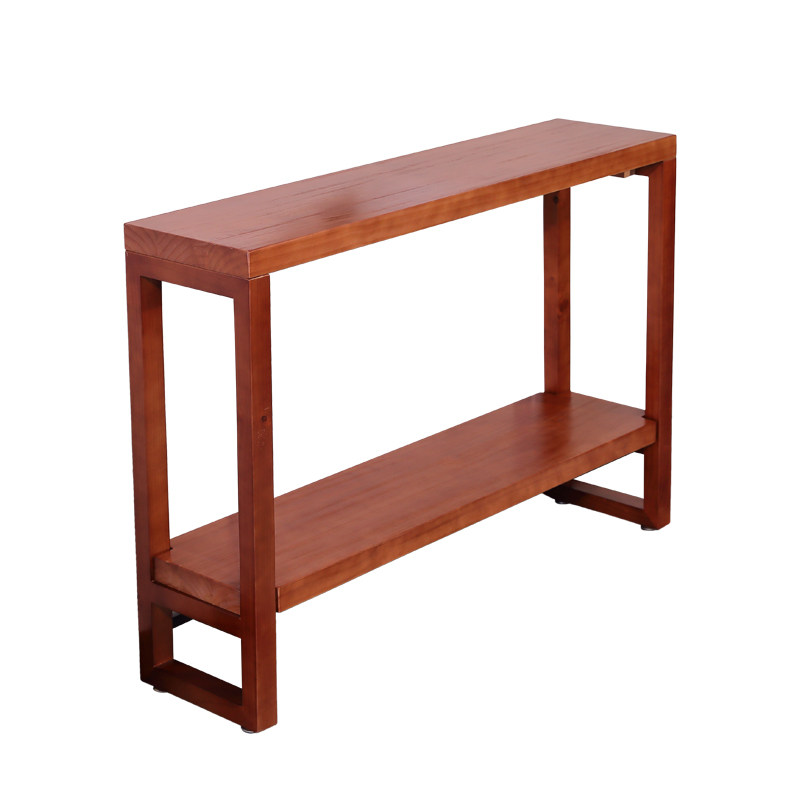 北欧金色玄关桌实木玄关台条几条案墙边桌玄关柜现代简约长条桌子