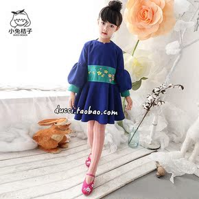 女童公主裙冬 厚