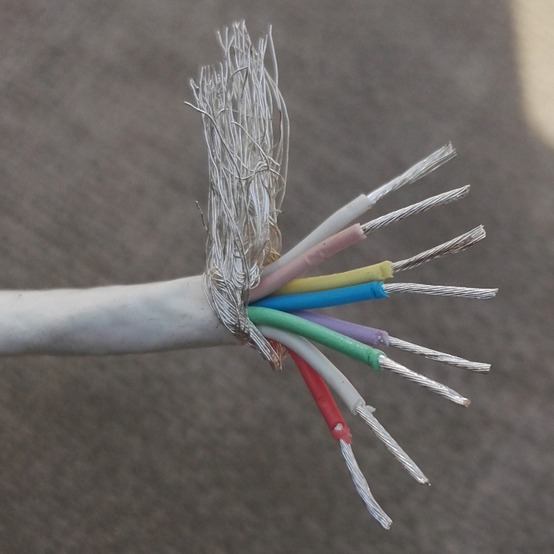 美国进口8芯镀银屏蔽线信号线航空镀银线轻量化高纯度银线耐高温