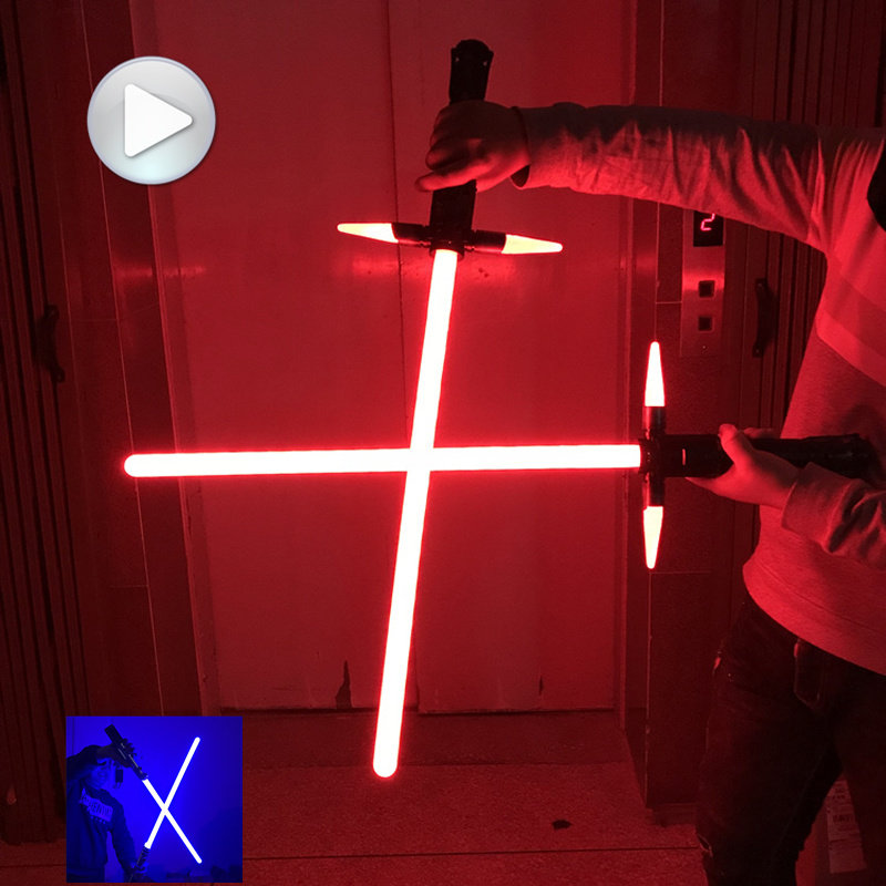 星球大战光剑激光剑达斯维达伸缩十字组合光剑儿童玩具剑礼物