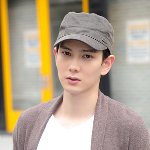 siggi 帽子男秋冬天韩版潮时尚户外平顶帽军帽鸭舌帽海军帽棒球帽