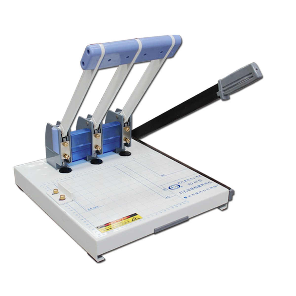 三孔打孔机现代xd-af带切刀 打洞机人事档案装订机 档案打孔机