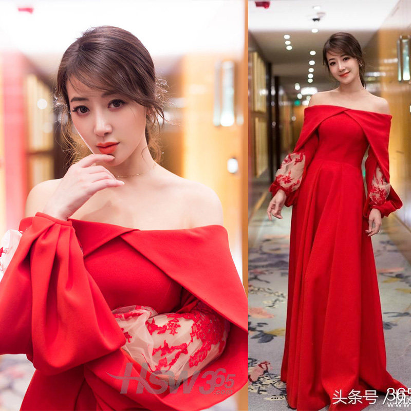 晚礼服长款明星同款高贵优雅晚宴宴会礼服回门礼服订婚礼服敬酒服