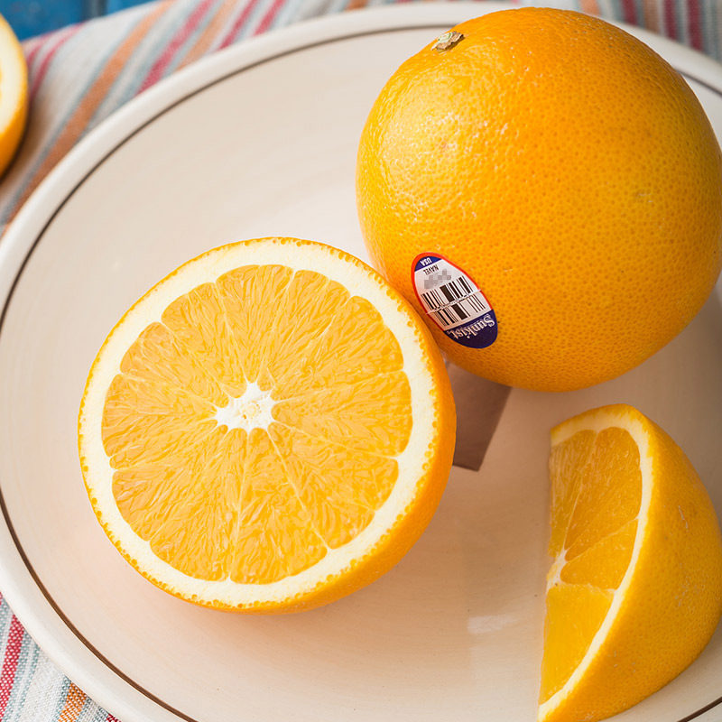 新奇士美国脐橙5斤 约10个 美国sunkist3107进口橙子新鲜大个包邮