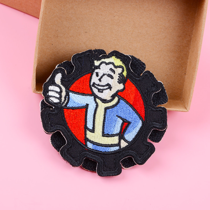 辐射4周边 vaultboy 辐射小子钢铁兄弟会标志刺绣魔术