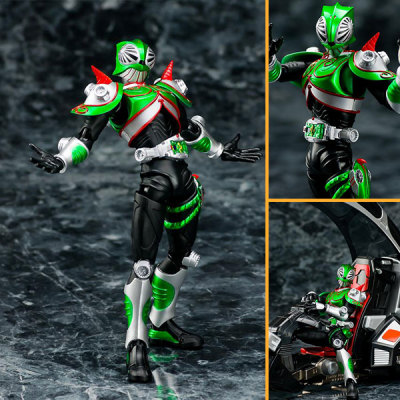 默图万代日版shf可动手办假面骑士龙骑妖翠变色龙verde