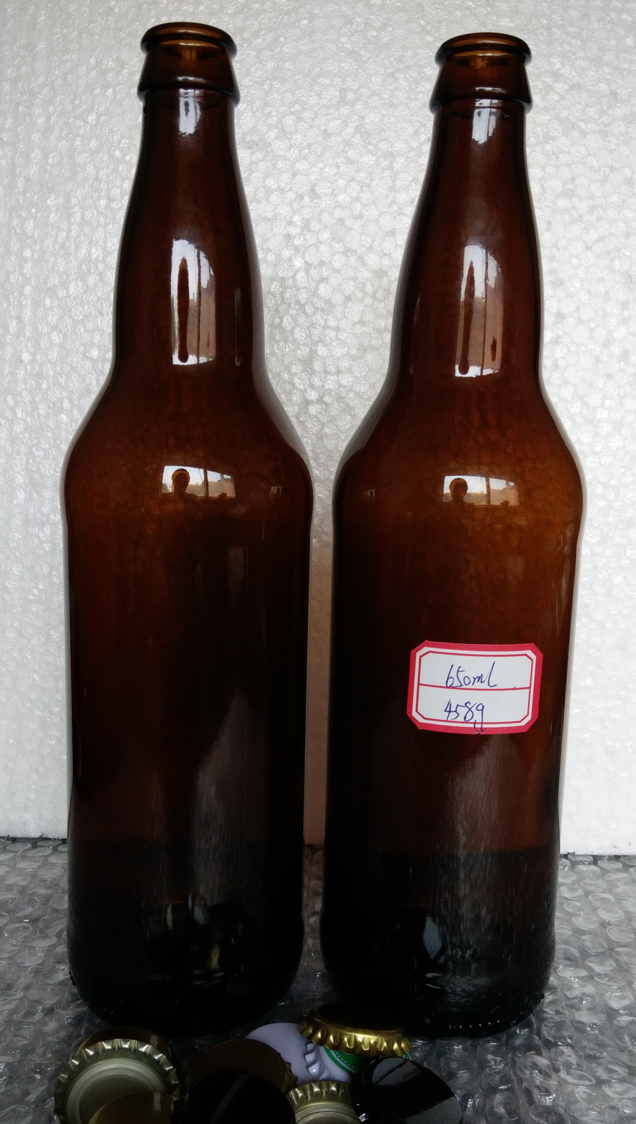 热销啤酒瓶空瓶_650ml棕色啤酒瓶 饮料瓶 黄酒瓶 耐压瓶 精酿啤酒空瓶