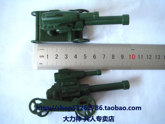 【大力神兵人专卖店】玩具兵模型作战配件 双管小火炮