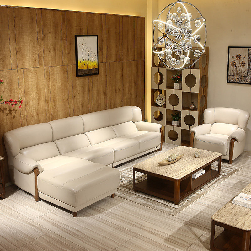 高档沙发客厅整装小户型真皮组合头层牛皮简约现代皮质家用