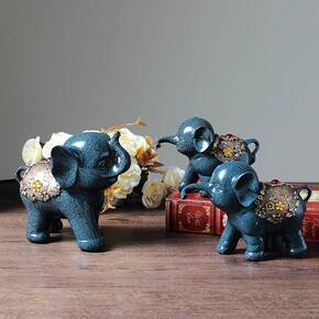 树脂大象摆件工艺品