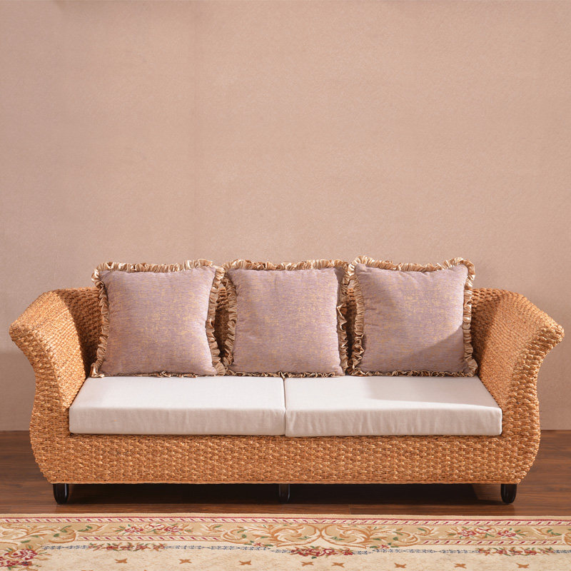 藤沙发组合客厅三人 茶几东南亚风格家具手工藤席艺植物藤编沙发