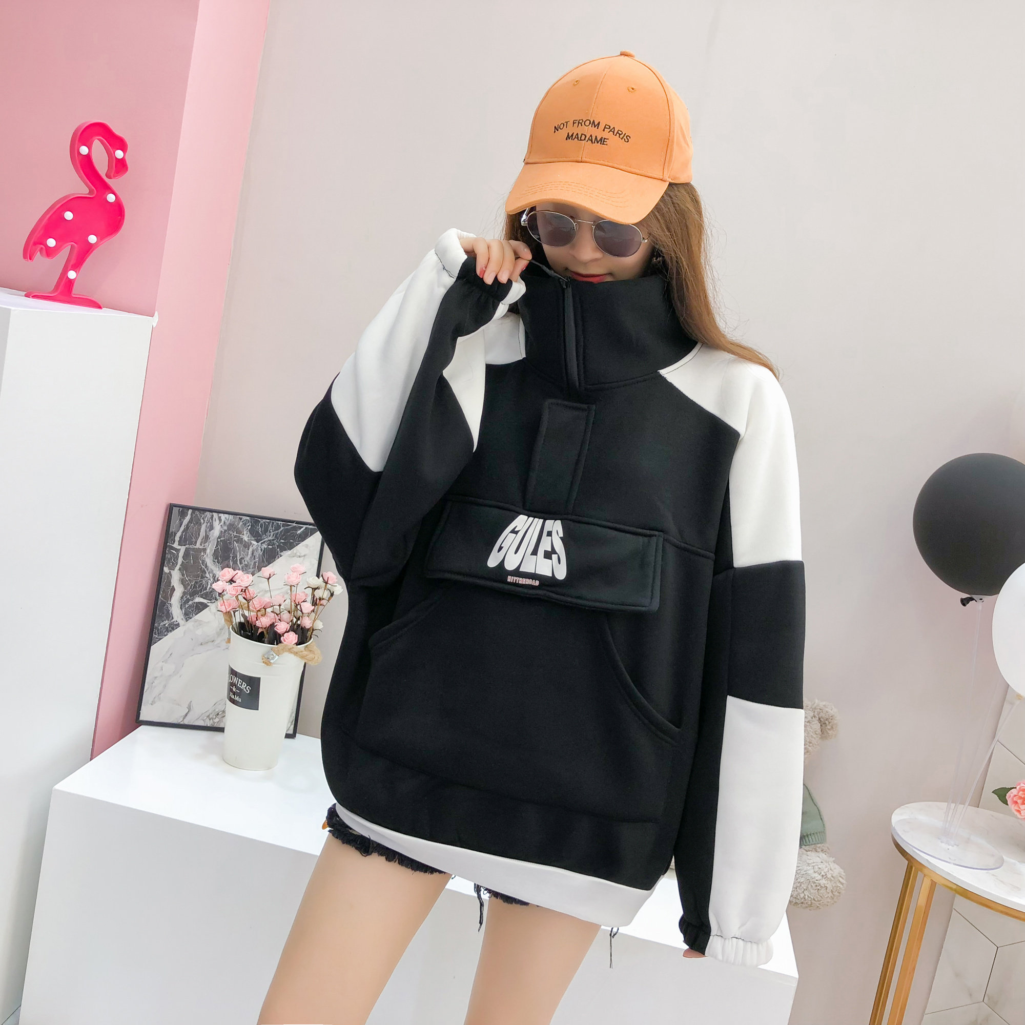 酷酷的衣服长袖秋装霸气网红同款卫衣快手韩版抖音秋季加绒冬优惠券