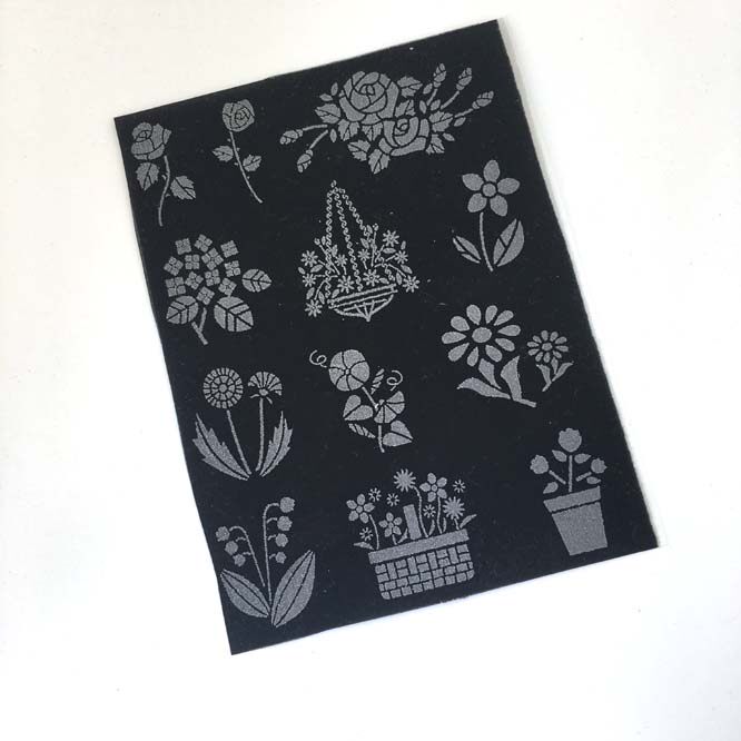 flock diy diy fabric accessories decorative cloth paste manual