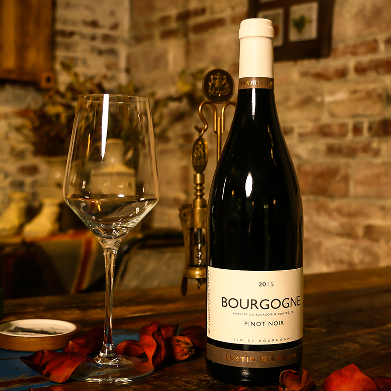 法国红酒勃艮第黑皮诺干红葡萄酒黑比诺pinot noir原瓶进口#不涩