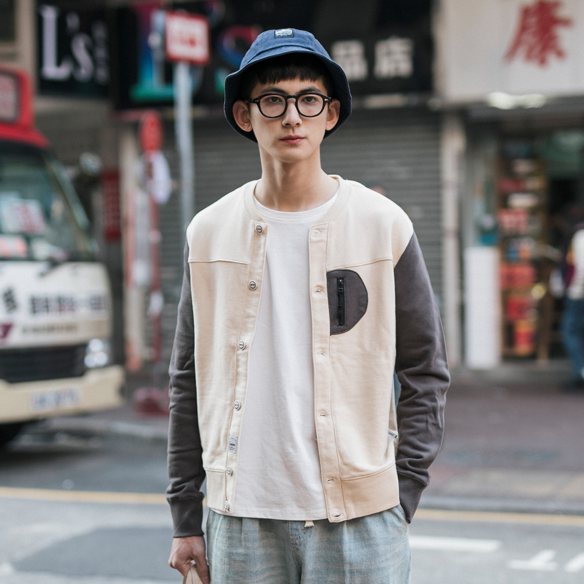 日系夹克男复古
