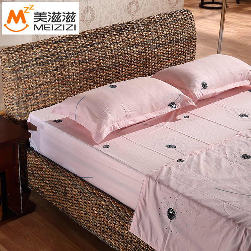 美滋滋家具藤编床hb2hc903236