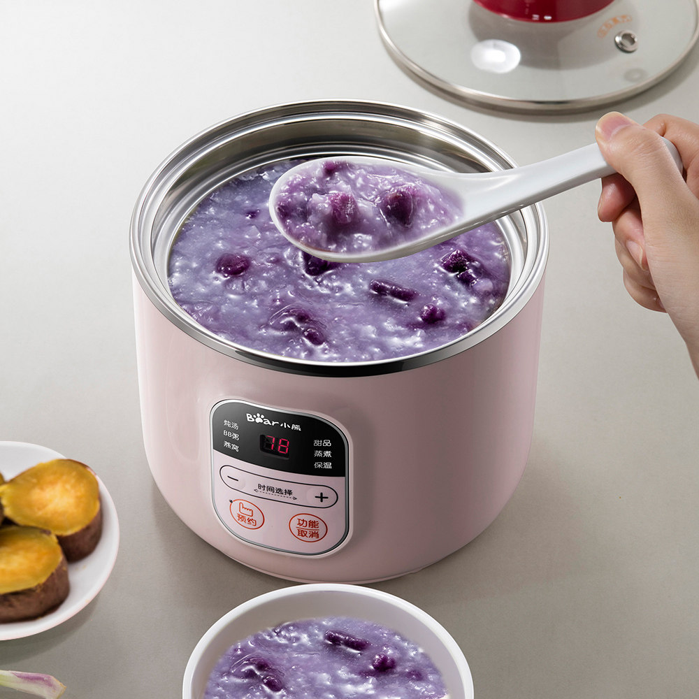 bear/小熊 ddz-b08e1迷你电炖盅婴儿bb煮粥锅全自动宝宝煲粥锅