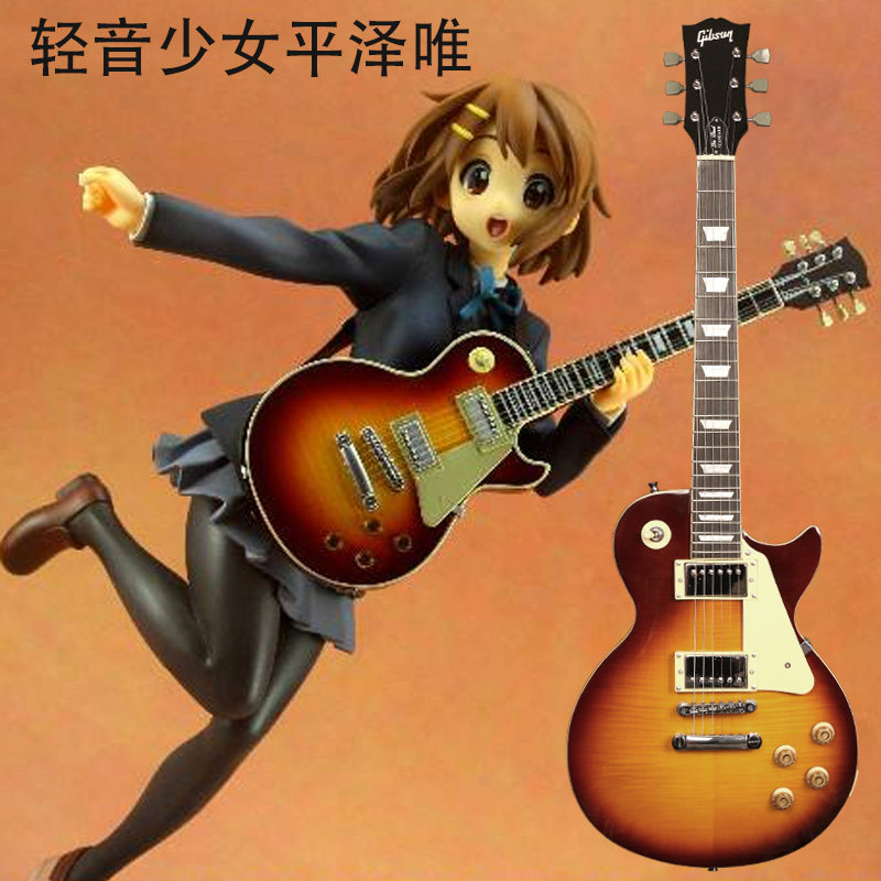 特价吉普森吉他_吉普森轻音少女平泽唯小唯黑美人lp电吉他摇滚金属小