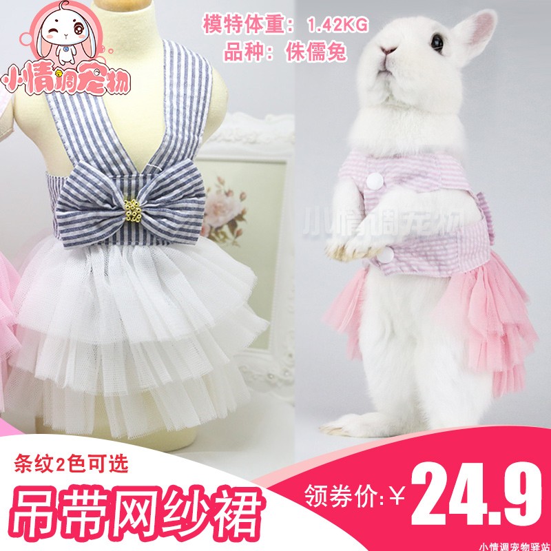 兔子衣服侏儒兔宠物兔衣服兔子用品衣服垂耳兔裙子兔兔衣服公主裙