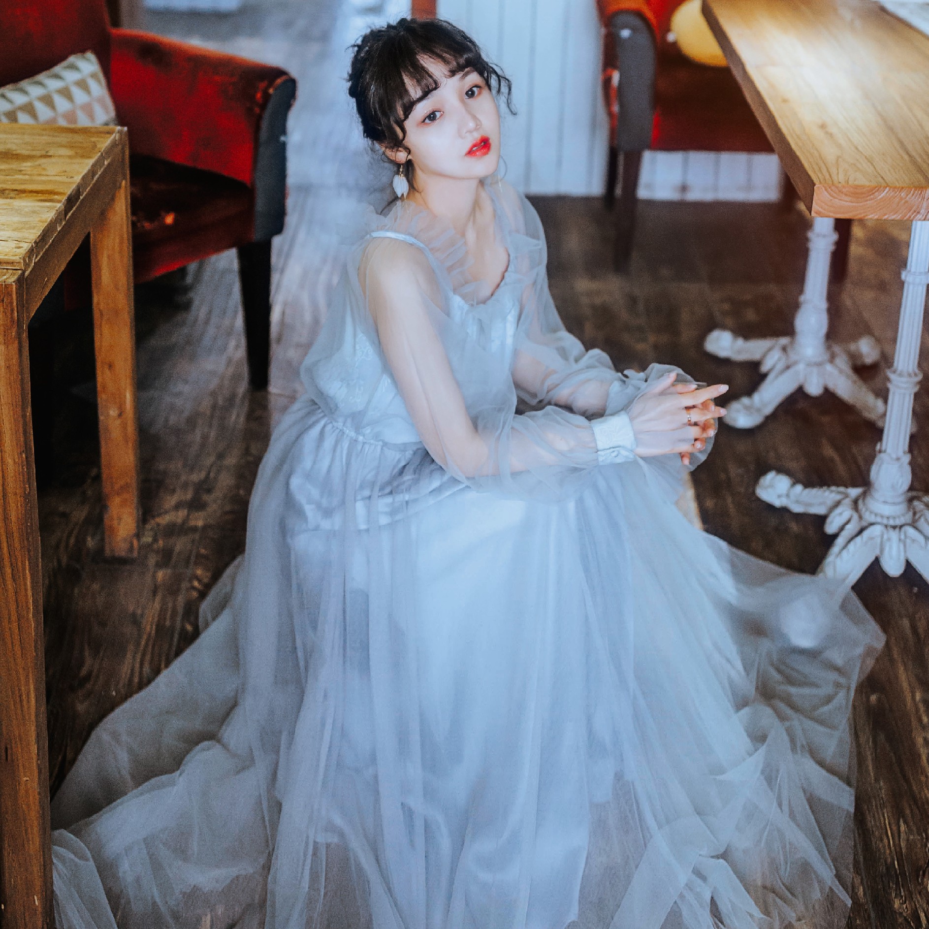 长裙仙女裙 飘逸 复古