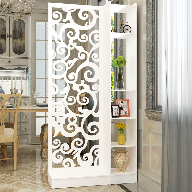 欧式屏风隔断玄关柜时尚折叠简约现代客厅白色隔断柜折屏双面门厅