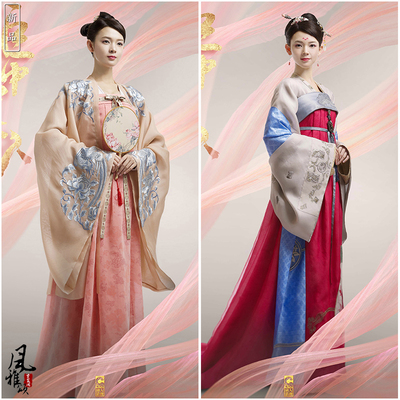 柜中美人同款影视古装唐朝唐风仙女服贵妃公主妃子绣花襦裙演出服