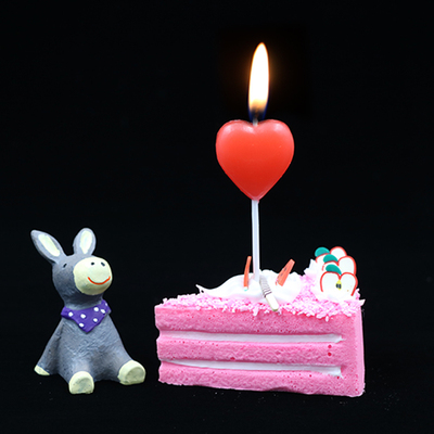 生日蜡烛 pvc盒装爱心小号心形生日蜡烛 浪漫情人节蜡烛批.发