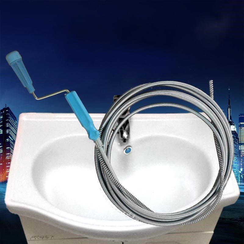 下水道疏通器 手动_疏通器污水手动马桶毛发通下厨房水道神器下水道