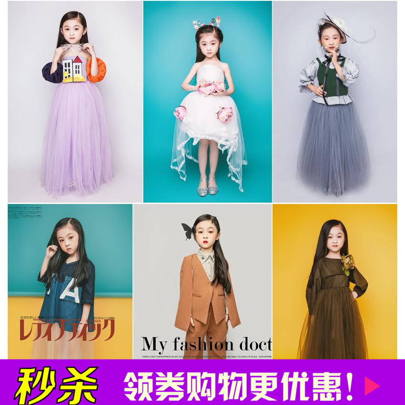 10岁 儿童韩式摄影服装新款影楼大女孩拍照写真森系裙艺术照服饰8