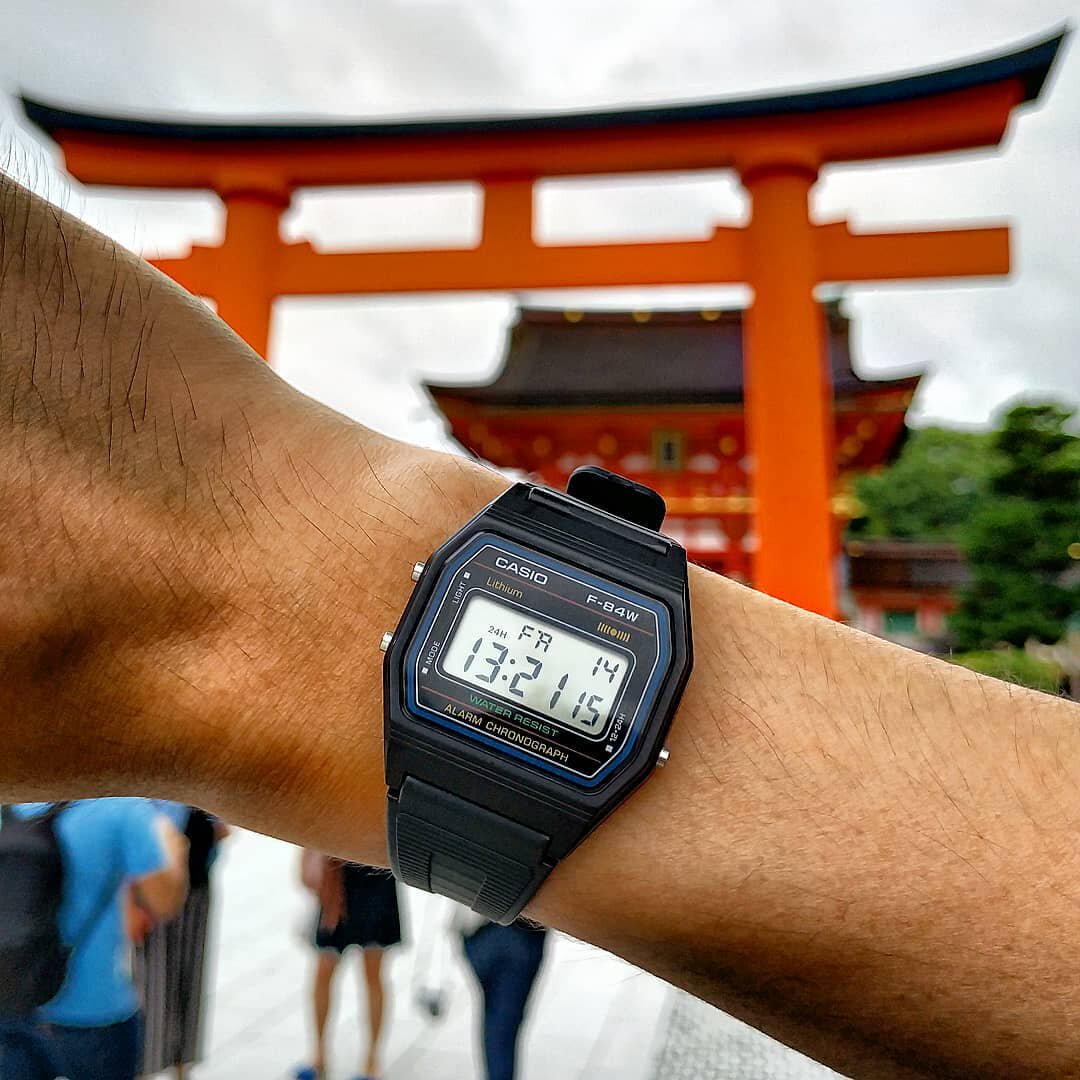 一折casio 女表 学生_【便宜又好戴】卡西欧casio f-84w塑胶方块电子