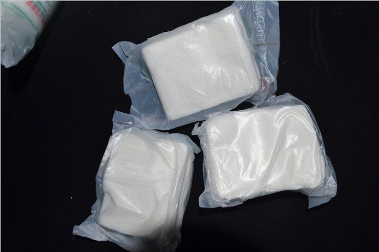 正品医院无菌灭菌纱布块无菌医用纱布块 单独包6*8cm*8层10片一包_双