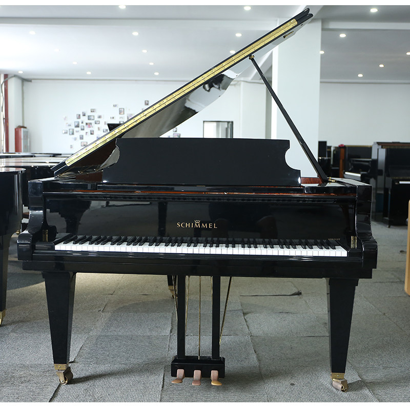 【直播选琴】日本中古钢琴schimmel舒密尔cc213 t1(7)黑色三角