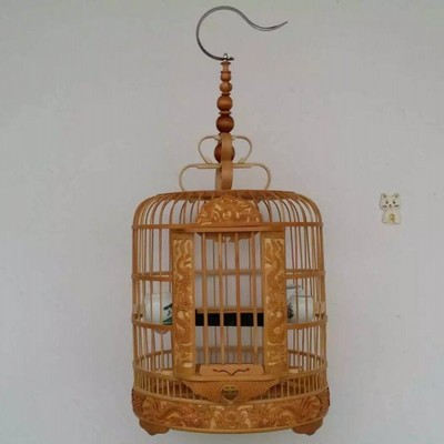 云南 昆明鸟笼 竹 竹制鸟笼高档画眉笼 竹鸟笼雕花 画眉笼 竹鸟笼雕花