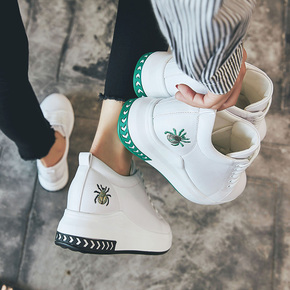 2018春季新款韩版百搭小白鞋女街拍系带运动