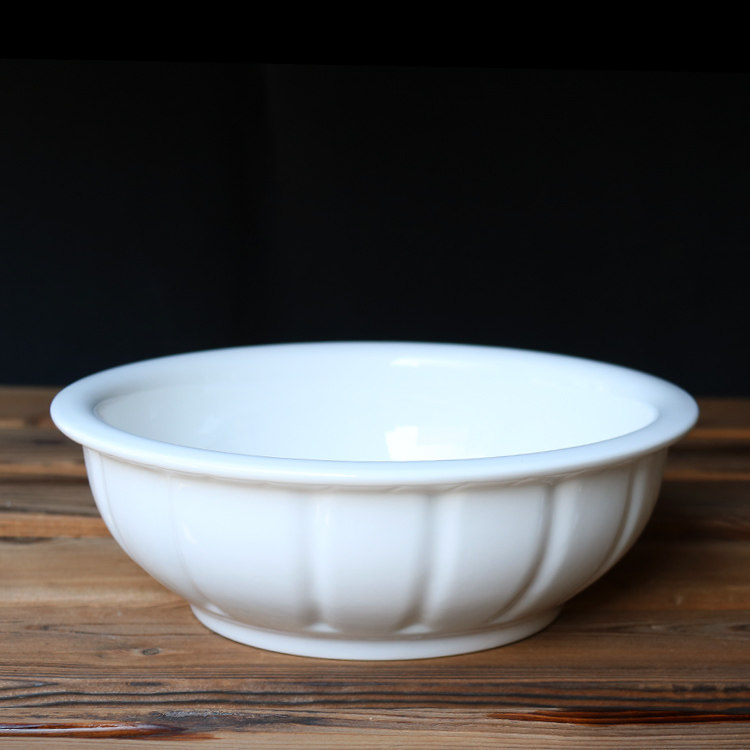 汤碗 汤盆_纯白色大汤碗陶瓷家用汤盆大号水煮鱼碗装饭大碗大号泡面碗