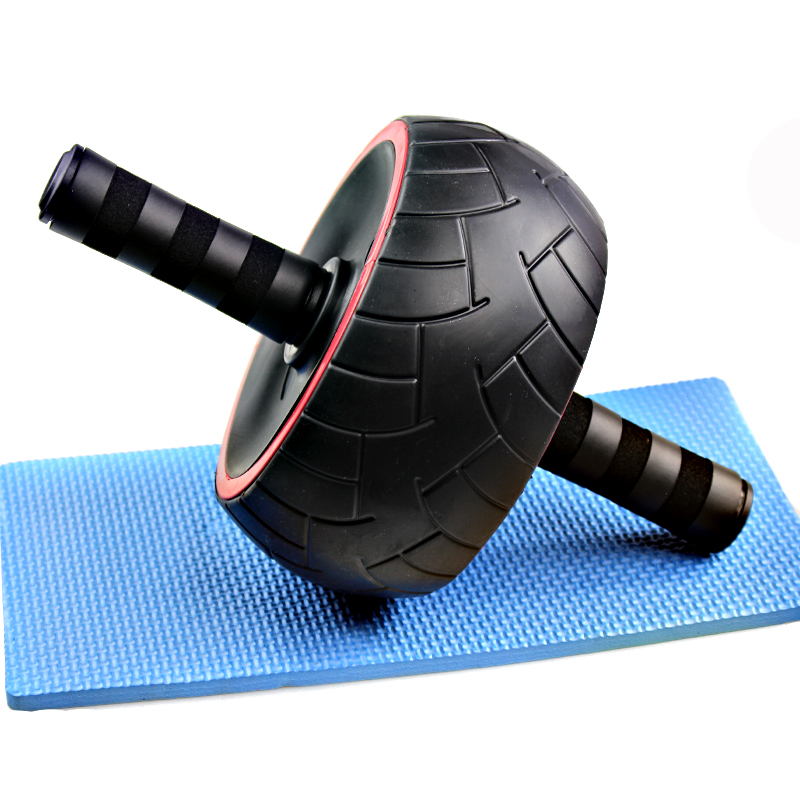 赫朗新款健腹轮套装轮加宽巨轮防滑静音独轮推轮滚轮健身器材腹肌