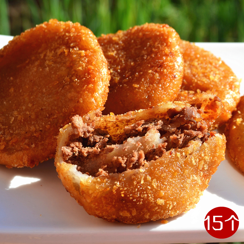 现做糕点_东北传统糕点油炸糕 老味道油炸糕 豆沙馅油炸糕 现做 15个