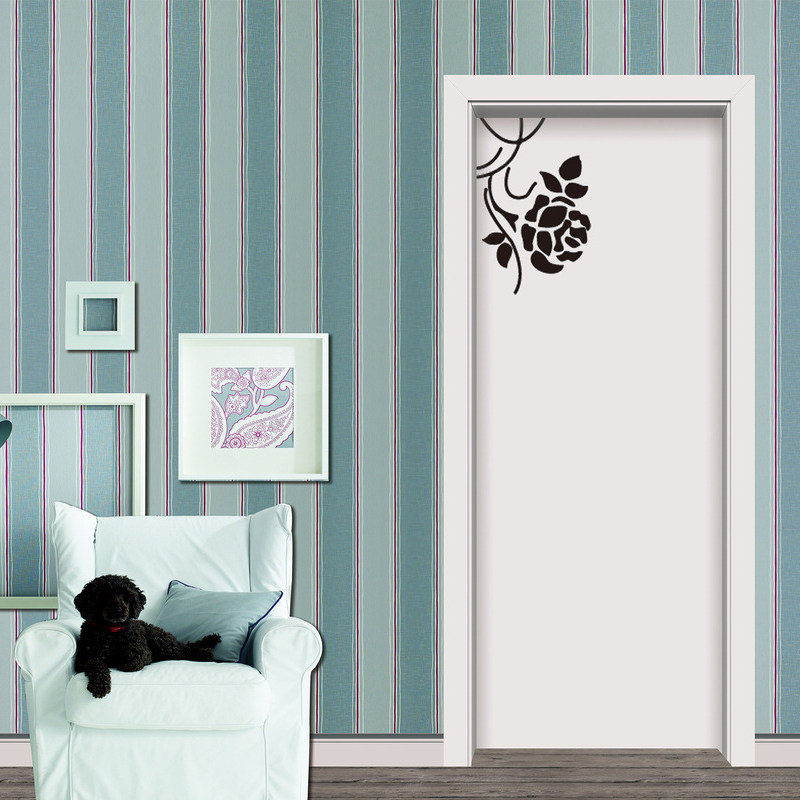 江山木门厂家直销免漆工程门室内套装门pvc贴膜模压门出租屋房门