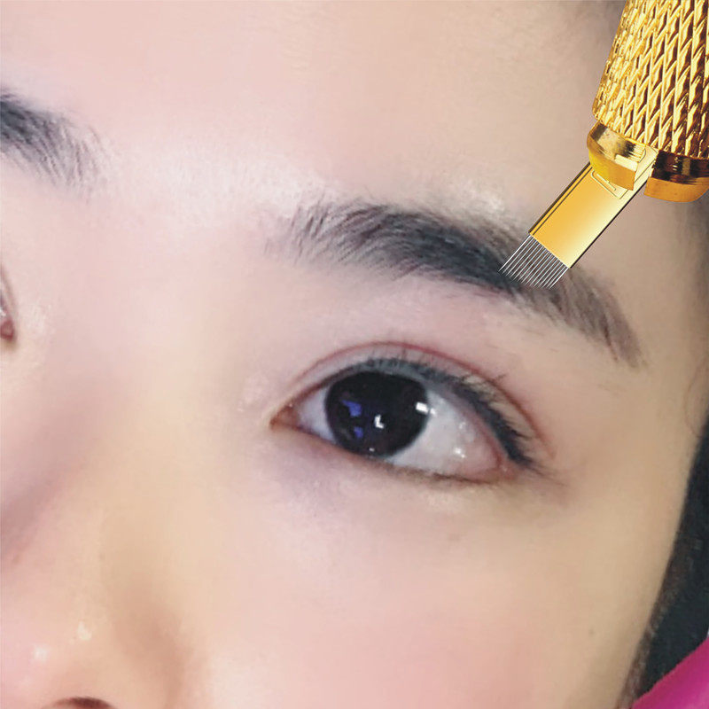 正品pcd纹绣针片 纹绣眉硬刀片 雕眉12针绣眉14针水雾眉 纹绣工具