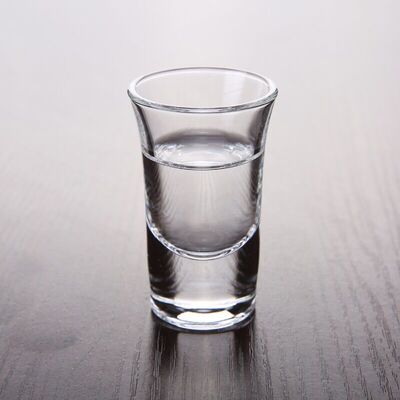 12只6只装一两2二两三两玻璃一口小白酒杯烈酒杯家用敬酒杯四方杯
