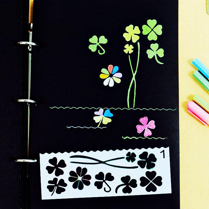 一折手工相册diy材料 镂空模板