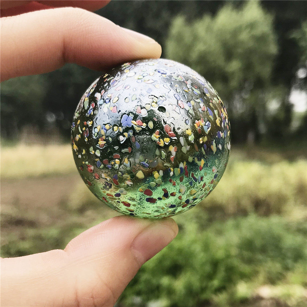 热销大玻璃球_42号大号玻璃球弹珠 大号芝麻玻璃球 鱼缸大号弹珠 摆设