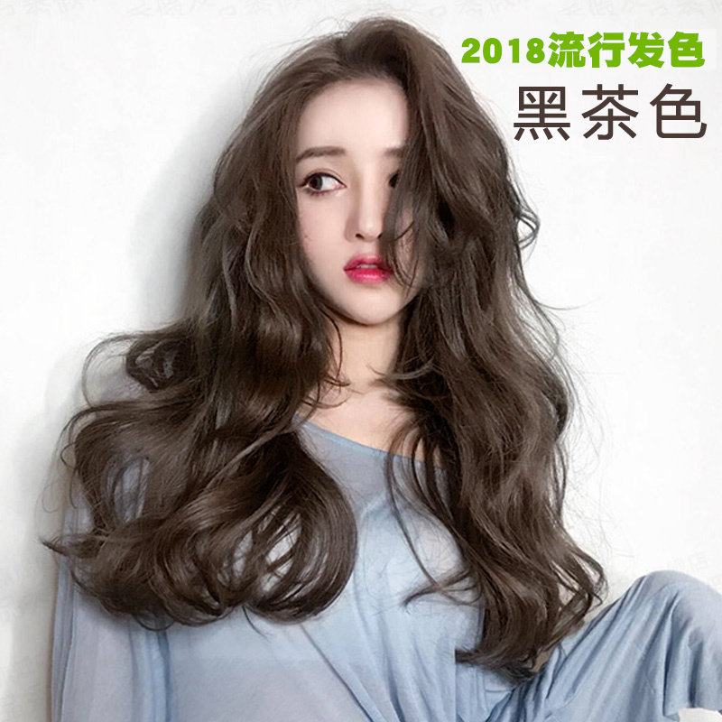 苦亚麻色_蜂蜜茶奶茶棕闷青苦亚麻咖啡色植物染发剂焦糖巧克力黑茶色