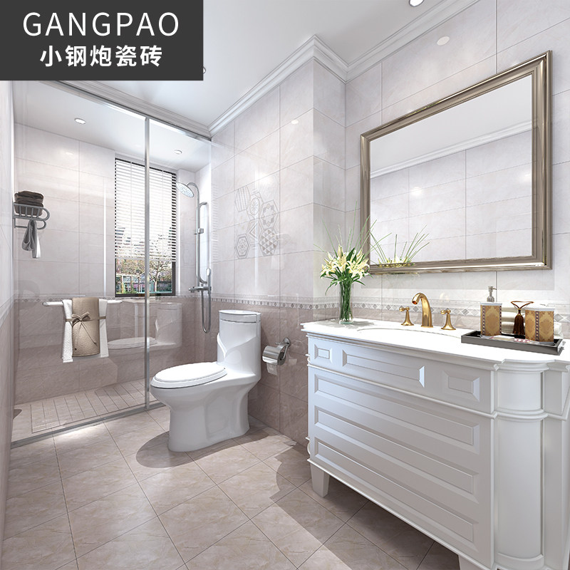 地砖600x600厕所墙砖_卫生间瓷砖300x600简约现代厨房内墙砖 阳台厕所