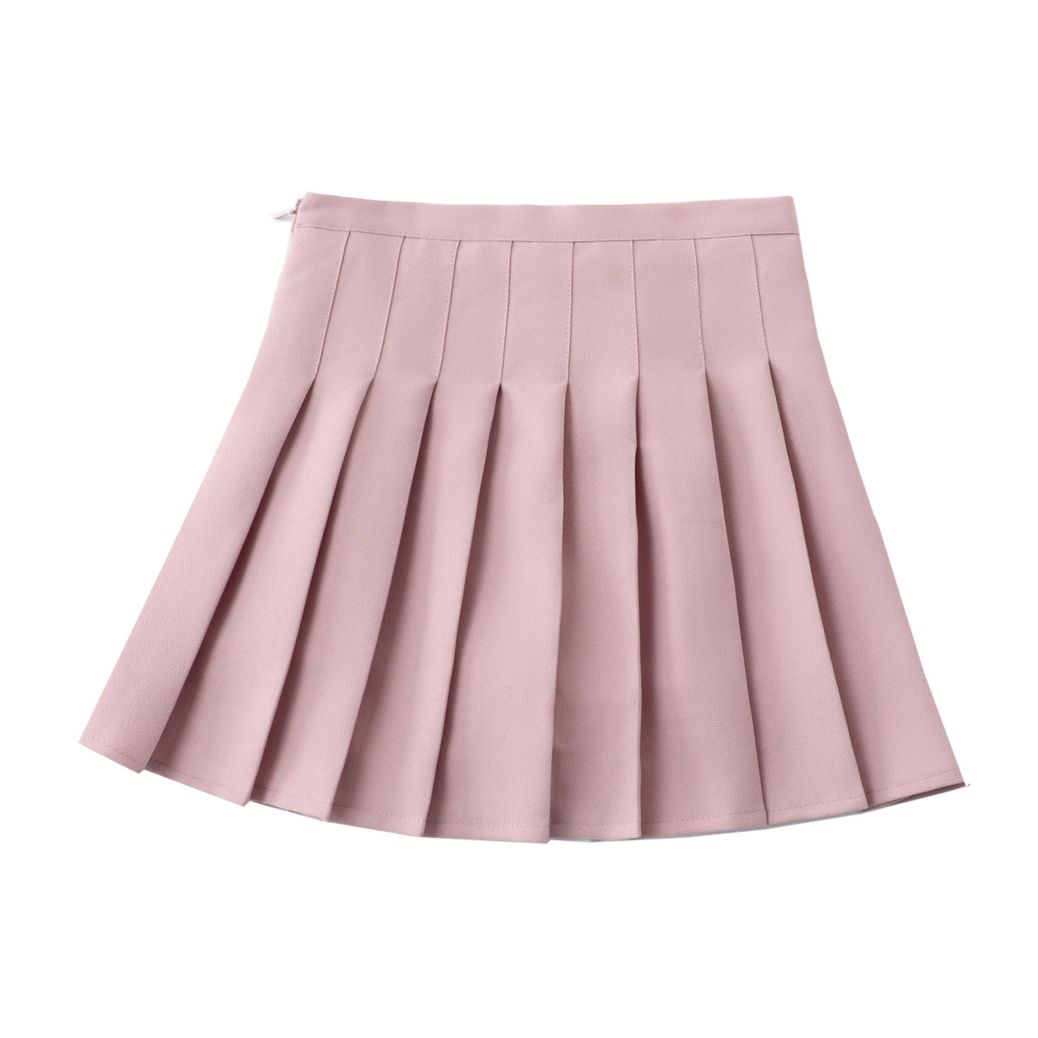 百褶裙短裙女 春夏2018新款a字裙韩版学生高腰百搭白色半身裙子潮