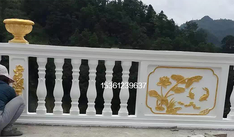 abs塑钢水泥花瓶栏杆模具现浇花瓣栏杆欧式构件罗马柱