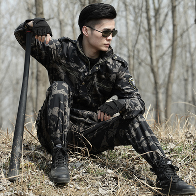 军装迷彩服套装男女秋冬作训服特种兵战术作战服户外拓展训练修身