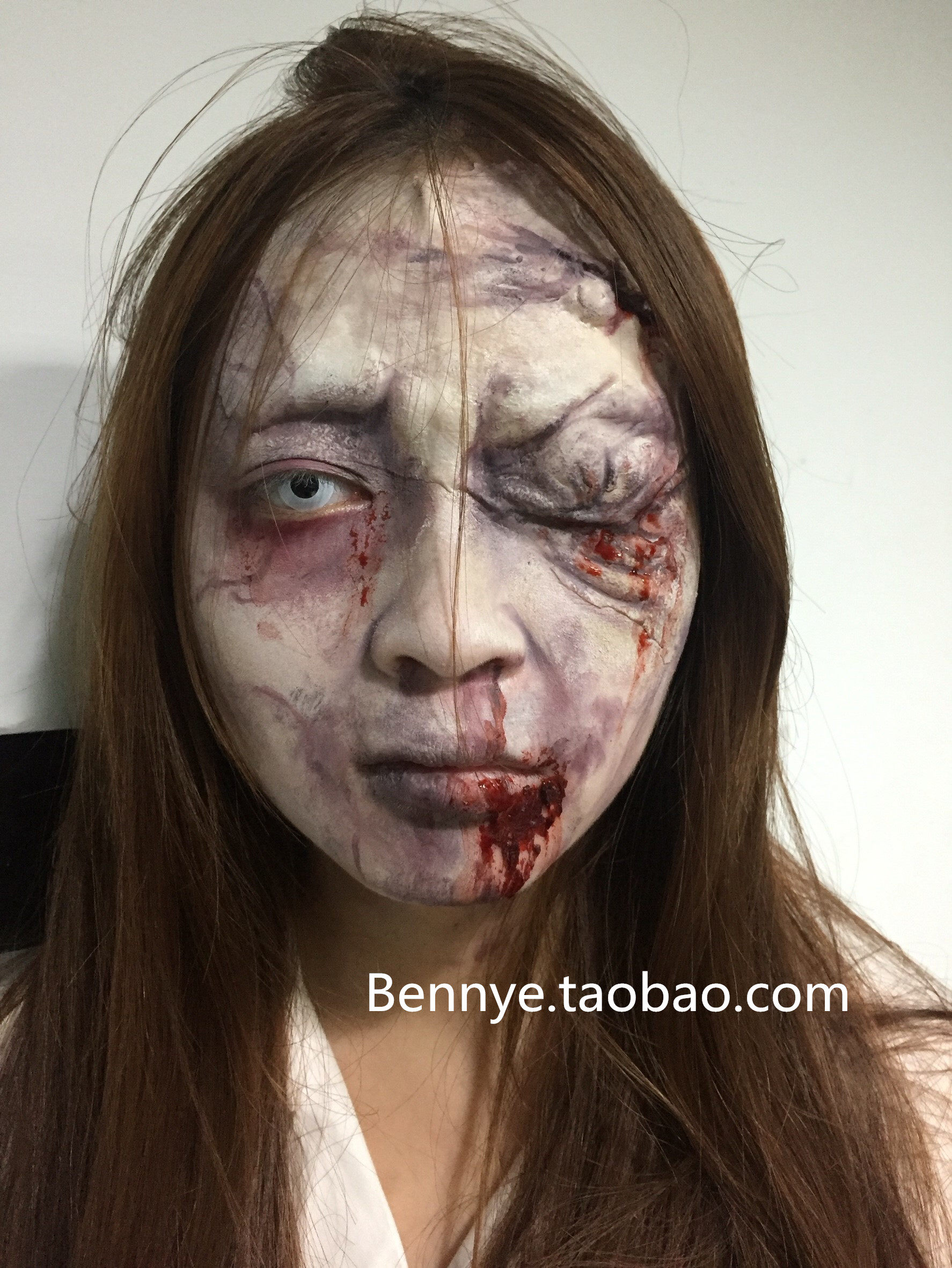 丧尸特效化妆 万圣节化妆用品 假皮面具恐怖ccos 高质量精工 限量